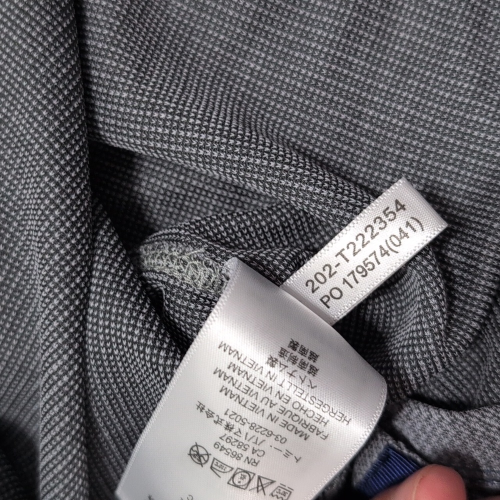 Tommy Bahama Island Zone Men's Knit V-Neck Short Sleeve Shirt Gray Size XL - Picture 8 of 11
